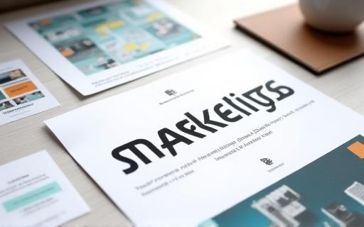 Marketing Collateral Design services showing reports and ads